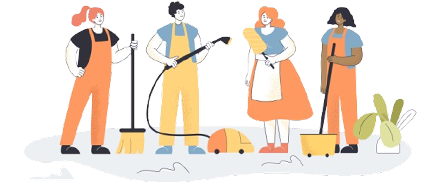 cleaning supplies illustration